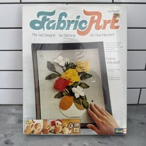 Vintage Revell Fabric Art Craft Kit A Rose Is a Rose 11x14 Sealed NOS